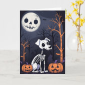 ハロウィ不気味ン カード (黄色い花)