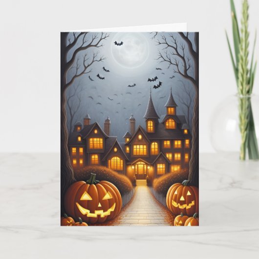 ハロウィ不気味ン カード (正面)