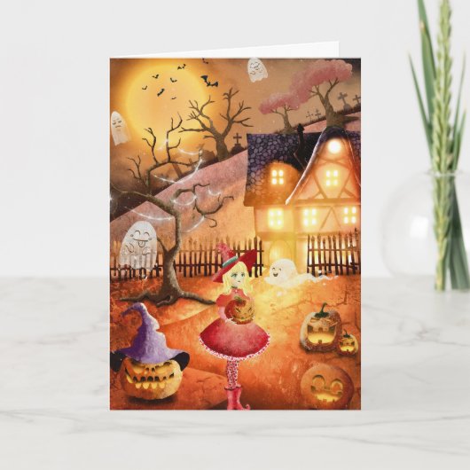 ハロウィ不気味ン カード (正面)
