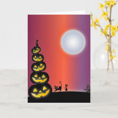 ハロウィ不気味ン カード (黄色い花)