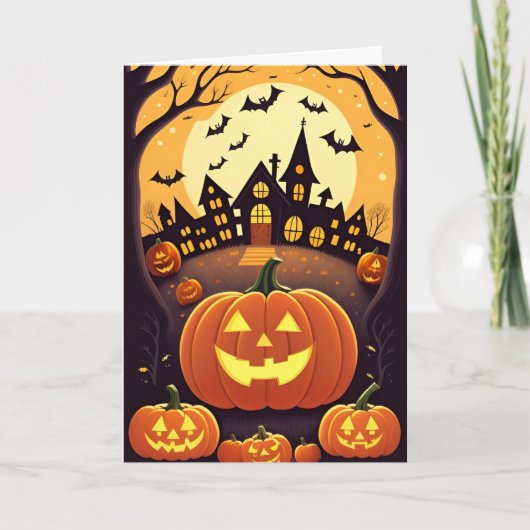 ハロウィ不気味ン カード (正面)