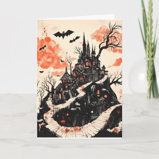 ハロウィ不気味ン カード (正面)