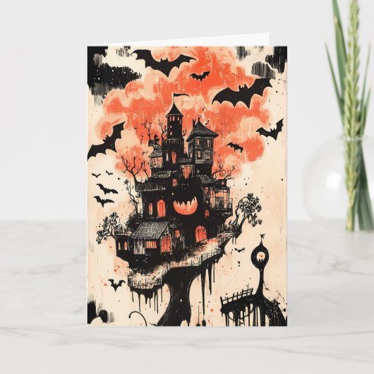 ハロウィ不気味ン カード (正面)
