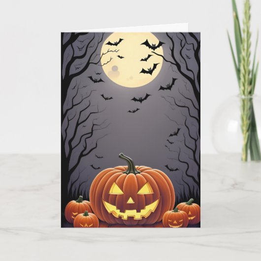 ハロウィ不気味ン カード (正面)