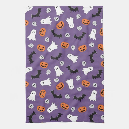 ハロウィ不気味ン キッチンタオル (縦)