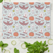 ハロウィ不気味ン キッチンタオル (折り畳み)