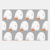 ハロウィ不気味ン ラッピングペーパーシート (正面3)
