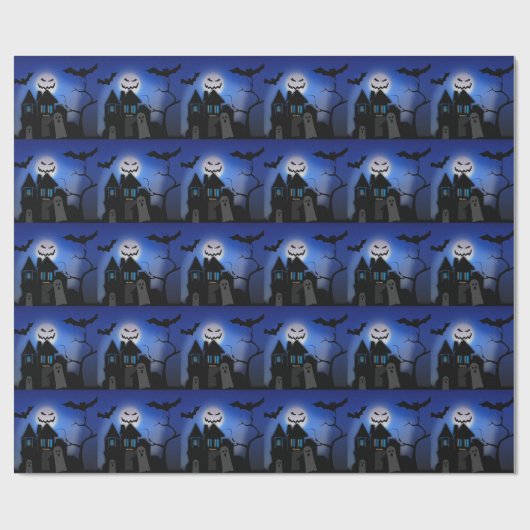 ハロウィ不気味ン ラッピングペーパー (フラット)