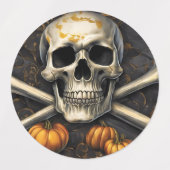 ハロウィ不気味ン ラベル (デザイン1)