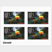 ハロウィ不気味ン 長方形シール (シート)