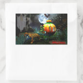 ハロウィ不気味ン 長方形シール (バッグ)