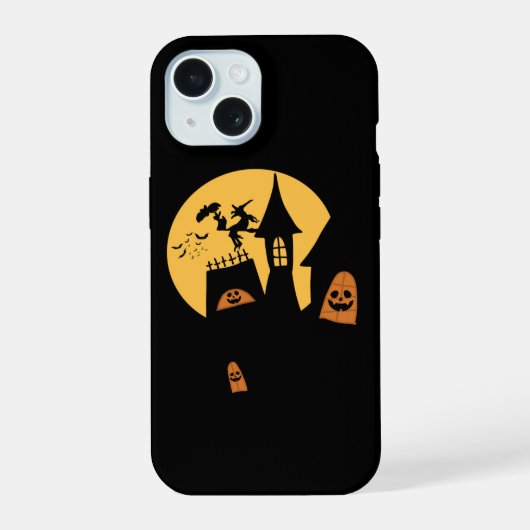 ハロウィ不気味ン iPhone 15ケース (裏面)