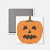 ハロウィ不気味ーンカボチャ顔。カワイト・ジャック・オ・ランター マグネット (正面/裏面)