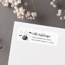 ハロウィ不気味ーンカルドロン差出人住所 ラベル