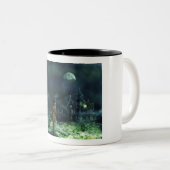 ハロウィ不気味ーングリムリーパー&幽霊のよく出るハウス ツートーンマグカップ (正面右)