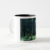 ハロウィ不気味ーングリムリーパー&幽霊のよく出るハウス ツートーンマグカップ (正面左)