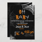 ハロウィ不気味ーンベビースプリンクル 招待状 (正面/裏面)