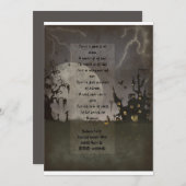 ハロウィ不気味ーン場面 招待状 (正面/裏面)