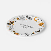 ハロウィ図解入りの、写真付きのン ペーパープレート (アングル)