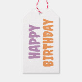 ハロウィ市松模様にン ギフトタグ (正面)