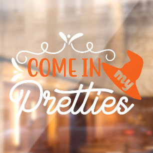 『ハロウィ来ーン・イン・マイ・プリティーズ・魔女』 ウィンドウサイン