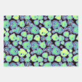 ハロウィ白熱［赤熱］光を放つン ラッピングペーパーシート (正面3)