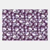 ハロウィ白熱［赤熱］光を放つン ラッピングペーパーシート (正面3)