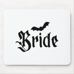 ハロウィ結婚ンの不気味新郎新婦カップルマッチ マウスパッド