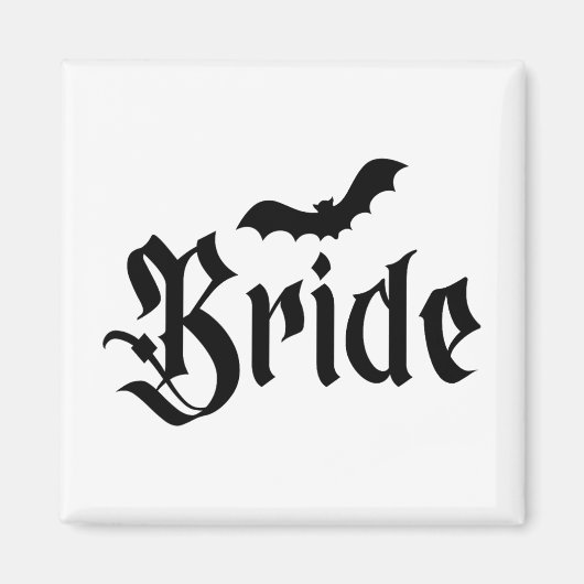 ハロウィ結婚ンの不気味新郎新婦カップルマッチ マグネット (正面)