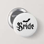 ハロウィ結婚ンの不気味新郎新婦カップルマッチ 缶バッジ (正面&裏面)