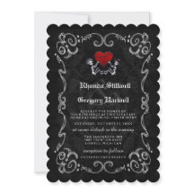 ハロウィ結婚ーンの骨格とハート-コスチューム