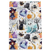 ハロウィ魅力的ン ミディアムペーパーバッグ (裏面)