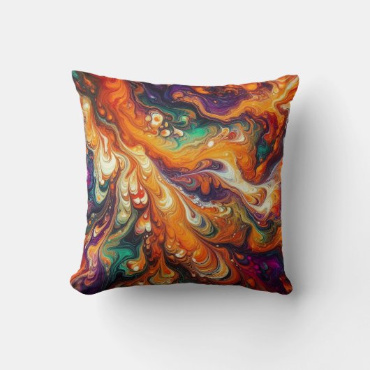 ハロウインスパイアン/ムーブメント/絞り染め注ぎ クッション (正面)