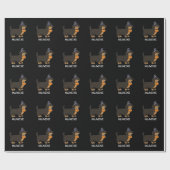 ハロウェーおもしろいニーのソーセージ犬プンダークBG ラッピングペーパー (フラット)