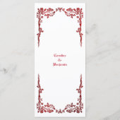 ハロウエレガントィン結婚のメニュー メニュー (裏面)