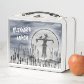 ハロウパーソナライズされたェン不気味かかし メタルランチボックス (インサイチュ)