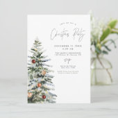 ハロウミニマルス素朴・クリスマスツリーホリデーパーティー 招待状 (スタンド正面)