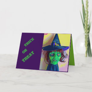 ハロウ不気味ィン・ウィッチ・フおもしろいレーカラフルズ カード