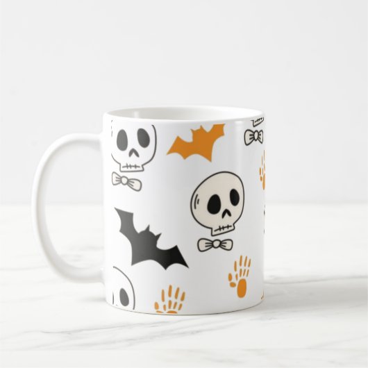 ハロウ不気味ェンマグ コーヒーマグカップ (左)