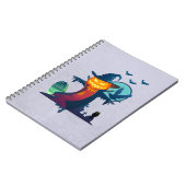 ハロウ幽霊のよく出るィンのかかしこうもりとカラス ノートブック (左側)