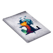 ハロウ幽霊のよく出るィンのかかしこうもりとカラス ノートブック (右側)