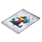 ハロウ幽霊のよく出るィンのかかしこうもりとカラス ノートブック (左側)