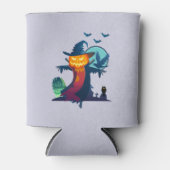 ハロウ幽霊のよく出るィンのかかしこうもりとカラス 缶クーラー (正面)