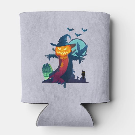 ハロウ幽霊のよく出るィンのかかしこうもりとカラス 缶クーラー (裏面)