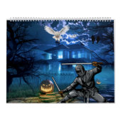 ハロウ最高のンと大事な行事のためのカレンダーデザイン。 カレンダー (カバー)