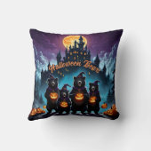 ハロウ祝ンベアーとジャック・オ・ランタン クッション (裏面)