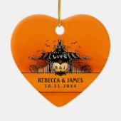 『ハロウ結婚ィーン·ラブ』 セラミックオーナメント (裏面)