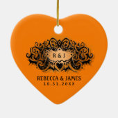 『ハロウ結婚ィーン·ラブ』 セラミックオーナメント (裏面)