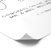 ハロウ葉巻バー結婚のサイン ポスター (角)