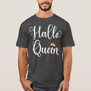 ハロクイーンコスチュームHallo Queen Funny Halloween Gir Tシャツ